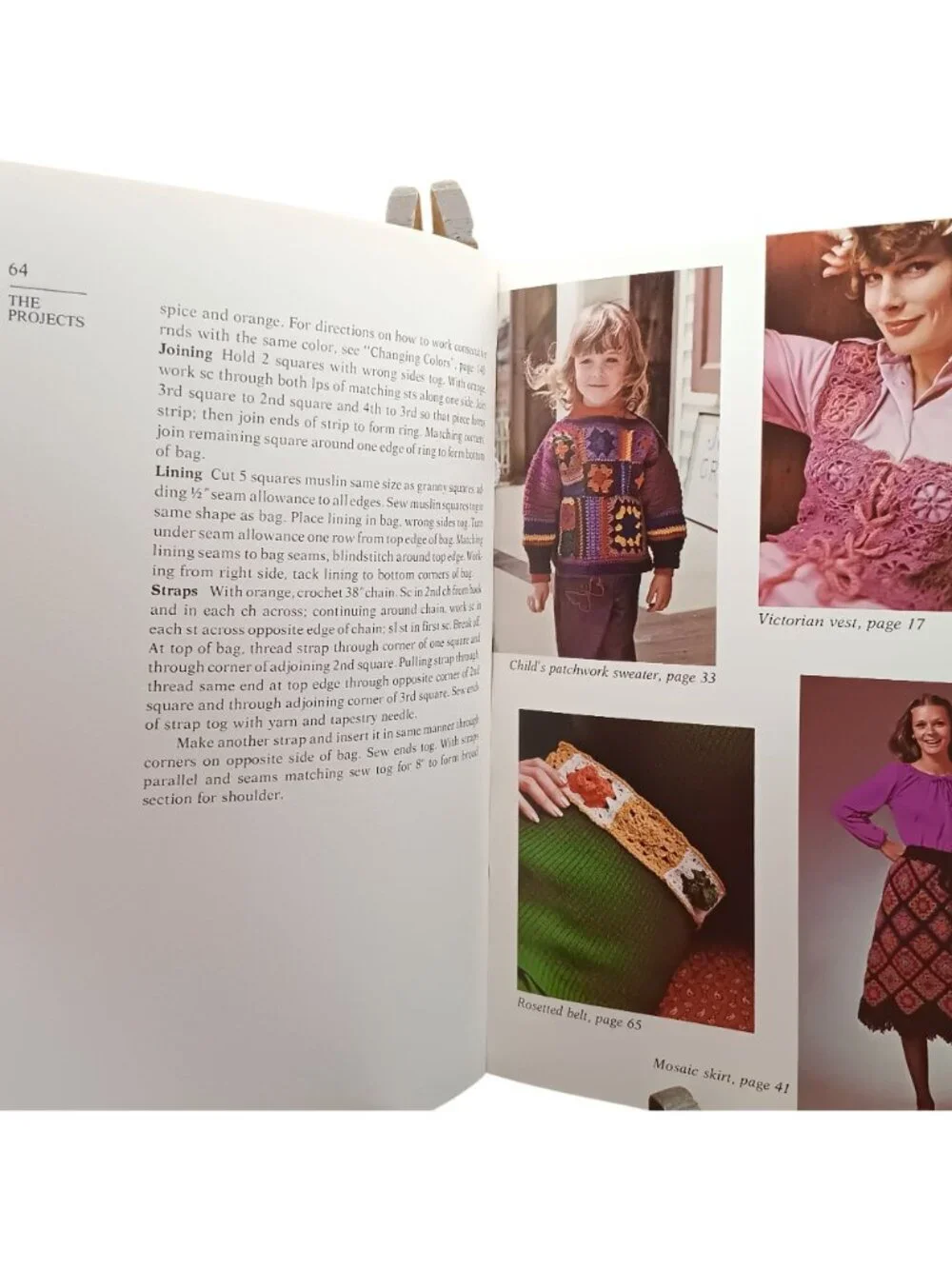 Vintage Womans Day Book of Granny Squares and Other Carry Along Crochet Projects